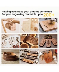 Zachvo 5W Laser Engraver Cnc Machine with 15.7inx15.7in Work Area, 0.01mm Precision, 3.5in Touchscreen