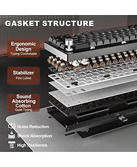 Lofree AL68 wireless mechanical keyboard, 60% layout w/ knob, Cnc aluminum, hot-swappable, Rgb, Bt/2.4G/Usb-c