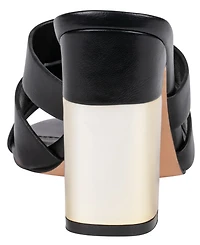 Gc Shoes Women's Verona Metal Accent Block Heel Dress Sandals