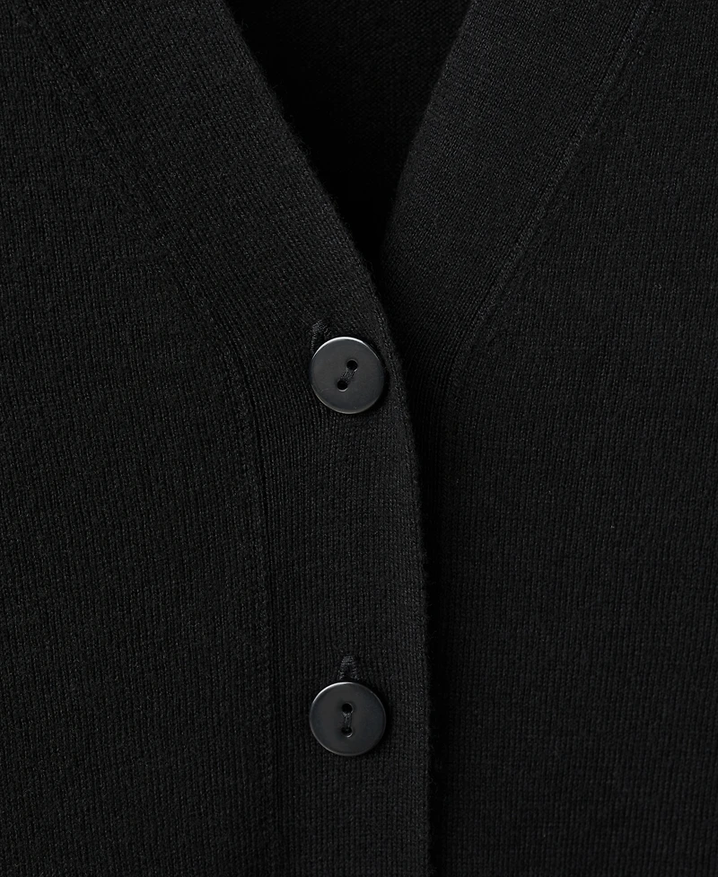 Mango Women's V-Neck Knitted Cardigan Sweater