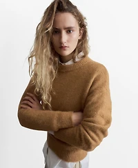 Mango Women's Alpaca-Blend Crew-Neck Sweater