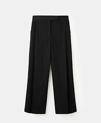 Mango Women's Pleated Wide Leg Pants
