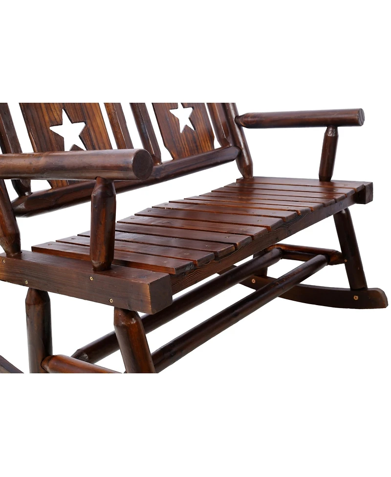 Flynama Modern Accent Teddy Upholstered Nursery Glider Rocking Chair with Solid Wood Legs Side Pocket High Backrest 300LBS Capacity