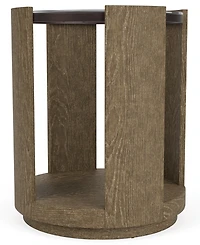 Furniture 24" Wood Dante Chairside Table