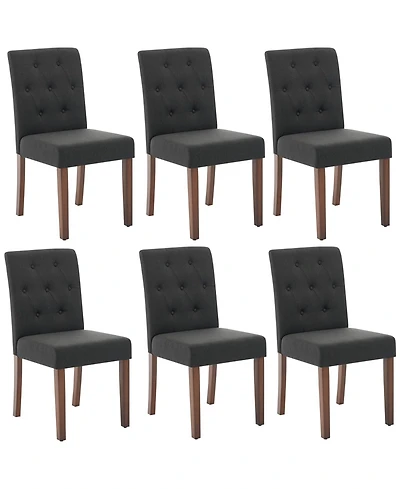 gaomon Set of Button Tufted Parsons Dining Chairs