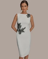 Donna Karan New York Petite Applique Detail Sheath Dress