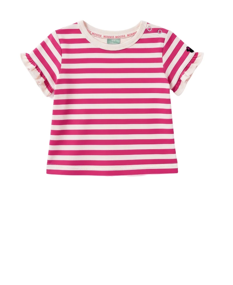 Disney Baby Girls' Minnie Mouse Bodysuit & Shortall, 2-Piece Set