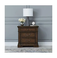 Draft - Liberty Furniture Arden Road Bedroom Nightstand w/ Charging Station Ac Usb-a Usb-c