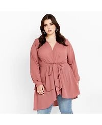 City Chic Womens Plus Size Shibara Top