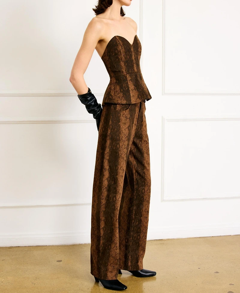 Line & Dot Women's Peplum Sleeveless Top