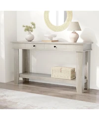 Gaomon Kitchen Table 54 Inch Long Console Table Wooden Entryway Table for Dining Room, Home Office, Living Room