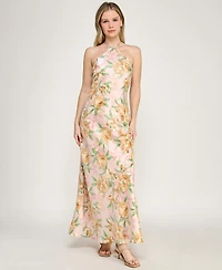 Row A Women's Halter Neck Maxi Dress