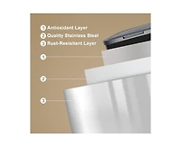 gaomon 14.5 Gallon Automatic Trash Can with Lid - Smart Motion Sensor Design, 55L Capacity, Perfect for Kitchen, Bathroom