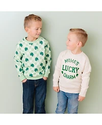 Sweet Wink Toddler Boys Shamrock Checkered St. Patrick's Day Sweatshirt