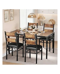 Gaomon Kitchen Table Home Dining Table Set For Wood Kitchen Table for Dining Room, Home Office
