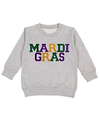 Sweet Wink Little Boys Mardi Gras Patch Sweatshirt