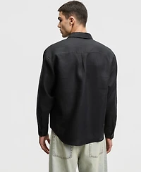 Mode of One Men's Relaxed-Fit Long-Sleeve Linen Shirt, Macy's Exclusive