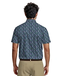 Pga Tour Men's Novelty Print Classic-Fit Polo Shirt