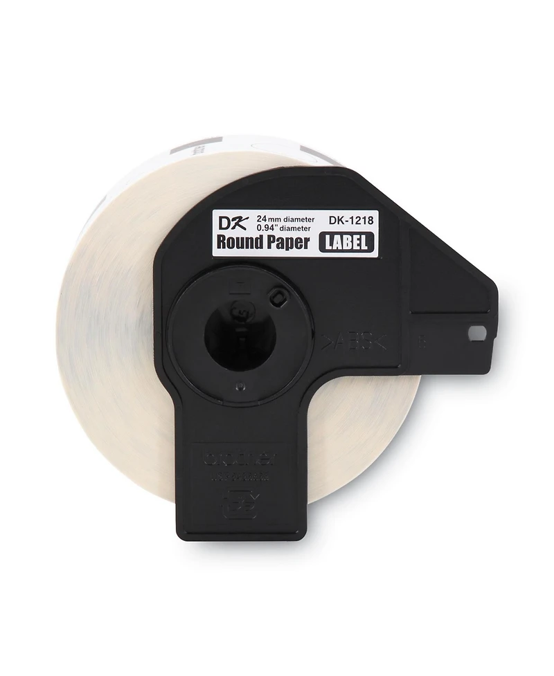 Brother DK1218 0.94 in Dia Die-Cut Round Paper Labels Roll
