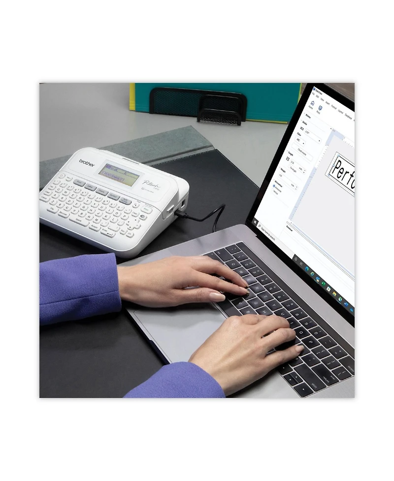 Brother P-Touch Pt-D410 8.9 in. x 3.9 in. x 12.3 in. 20 mm/s Advanced Connected Label Maker