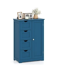 Volenca Freestanding Indoor Wood Storage Cabinet with 4 Drawers