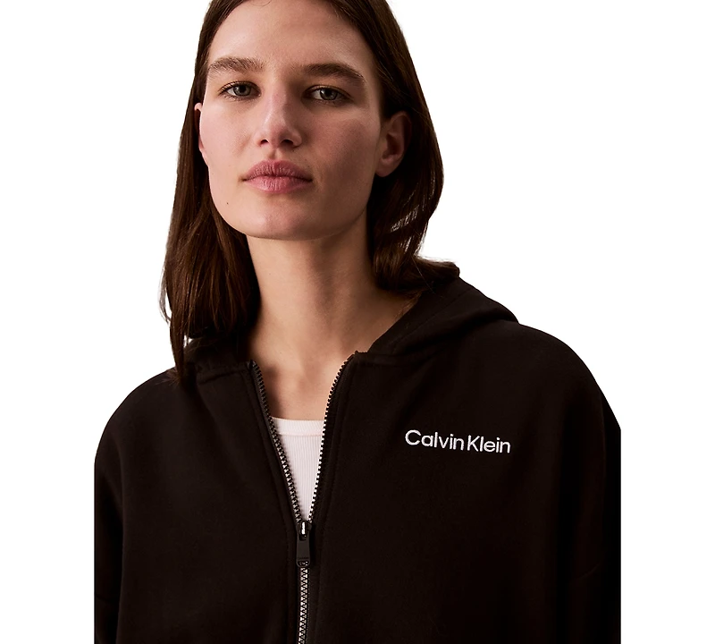 Calvin Klein Performance Women's Brushed French Terry Full Zip Hoodie