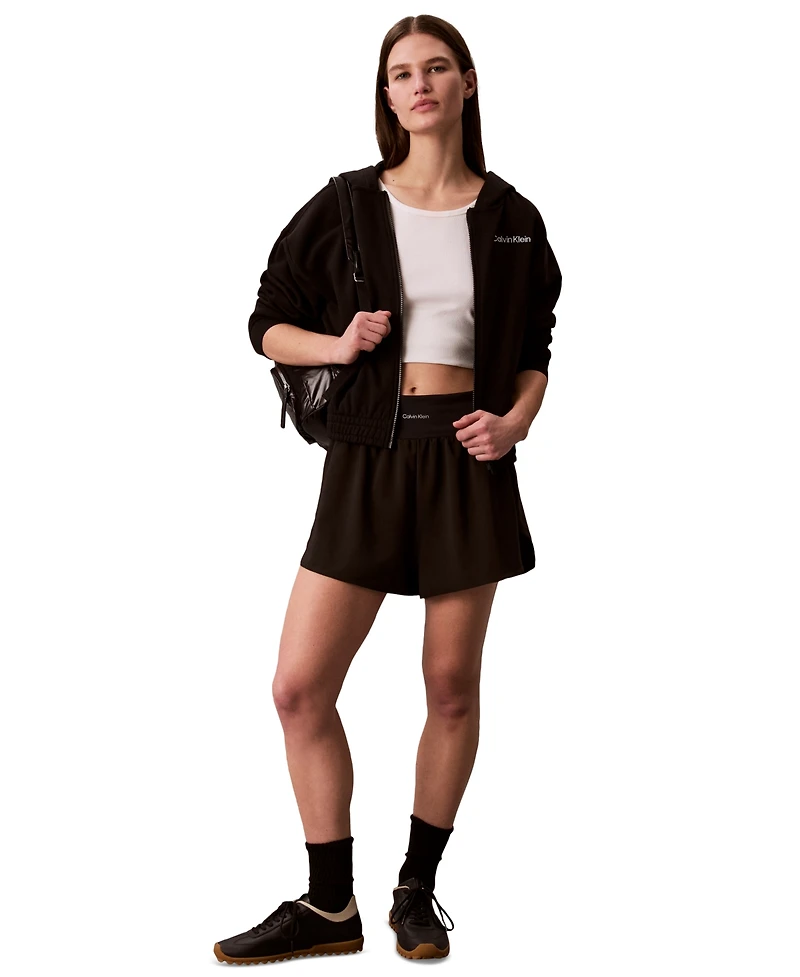 Calvin Klein Performance Women's Brushed French Terry Full Zip Hoodie