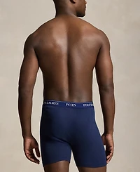 Polo Ralph Lauren Men's Classic Cotton Knit Boxer Briefs , 3-Pack Set