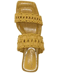 Circus Ny by Sam Edelman Women's Clover Woven Kitten-Heel Slide Sandals