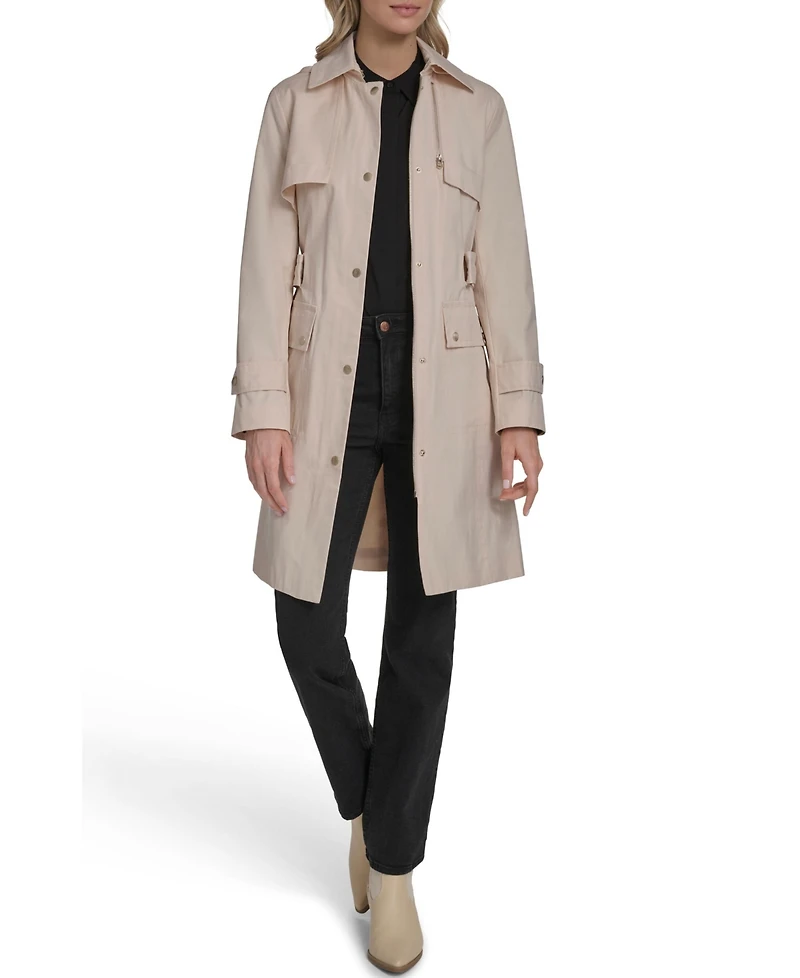 Cole Haan Signature Women's Cotton Rain Trench Coat