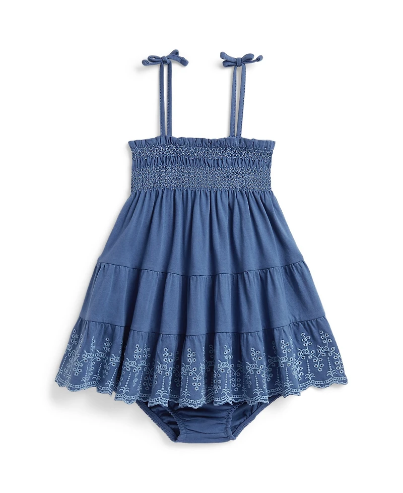 Polo Ralph Lauren Baby Girls' Sleeveless Dress & Bloomer