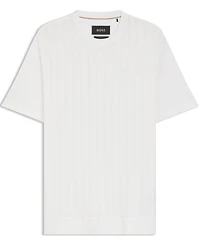 Boss by Hugo Men's Cotton-Silk Cable-Knit T-Shirt