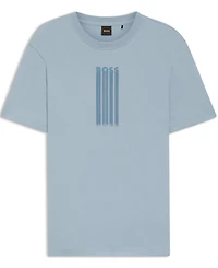 Boss by Hugo Men's Cotton-Jersey Logo Artwork T-Shirt
