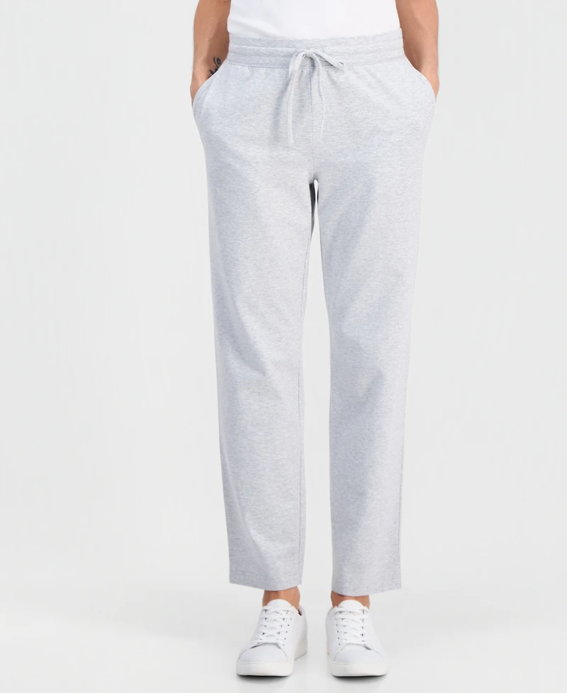Style & Co Petite Heathered Knit Drawstring Pants, Macy's Exclusive
