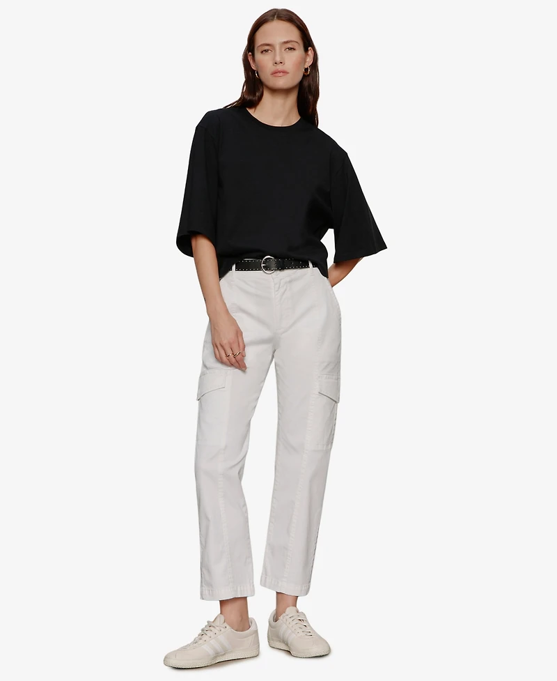Sanctuary Women's Rebel Straight Leg Crop Pants