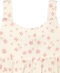 Calvin Klein Girls' Toddler 2T-4T Floral Gauze Tunic and Capri Leggings, 2-Piece Set