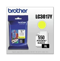 Brother LC3017Y Innobella 550 Page-Yield High-Yield Ink - Yellow