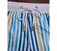 Karl Lagerfeld Paris Men's Striped Volley Shorts