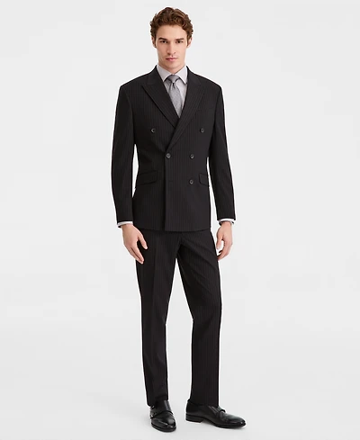 Kenneth Cole Reaction Men's Double-Breasted Slim-Fit Nested Suit