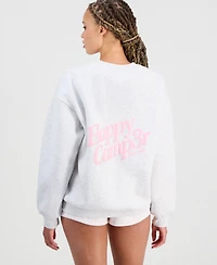 The Happy Camp3r Juniors' Embroidered Crewneck Sweatshirt