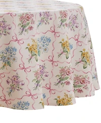 Lenox Bouquet Ribbon Round Tablecloth, 70"