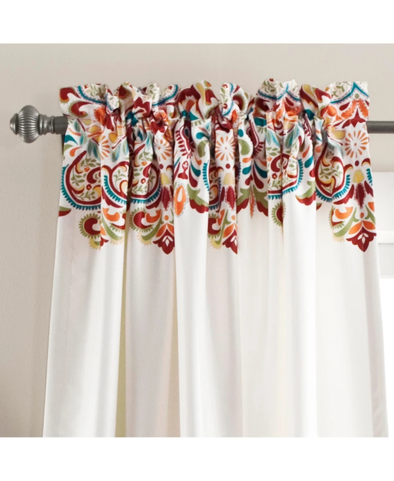 Clara 52" x 84" Bohemian Print Curtain Set