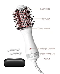 Tzumi Travel Red Ligh Therapy Dryer Brush