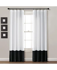 Lush Decor Milione Fiori Light Filtering Window Curtain Panels Set 42"W x 84"L