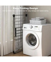 Ecooso 2-Tier Folding Laundry Drying Rack with Aluminum Frame, Clothes Rack