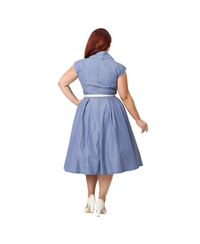Unique Vintage Plus Shirt Swing Dress