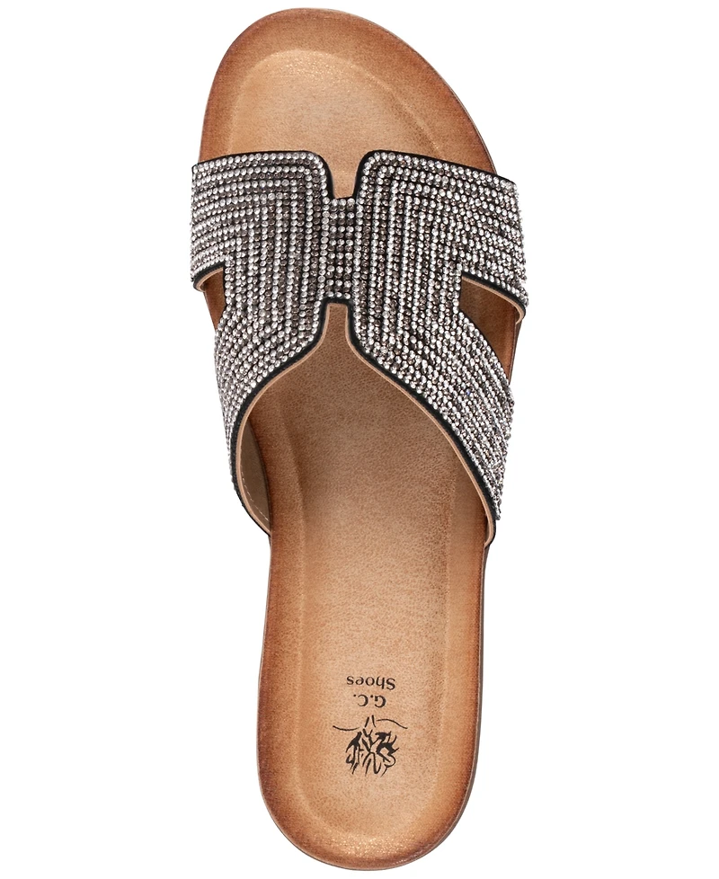 Gc Shoes Women's Paxal Embellished Flat Sandals