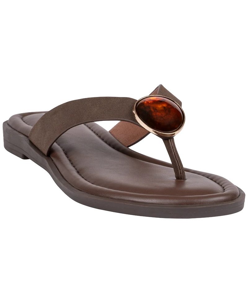 Gc Shoes Women's Jaylis Hardware Flat Sandals