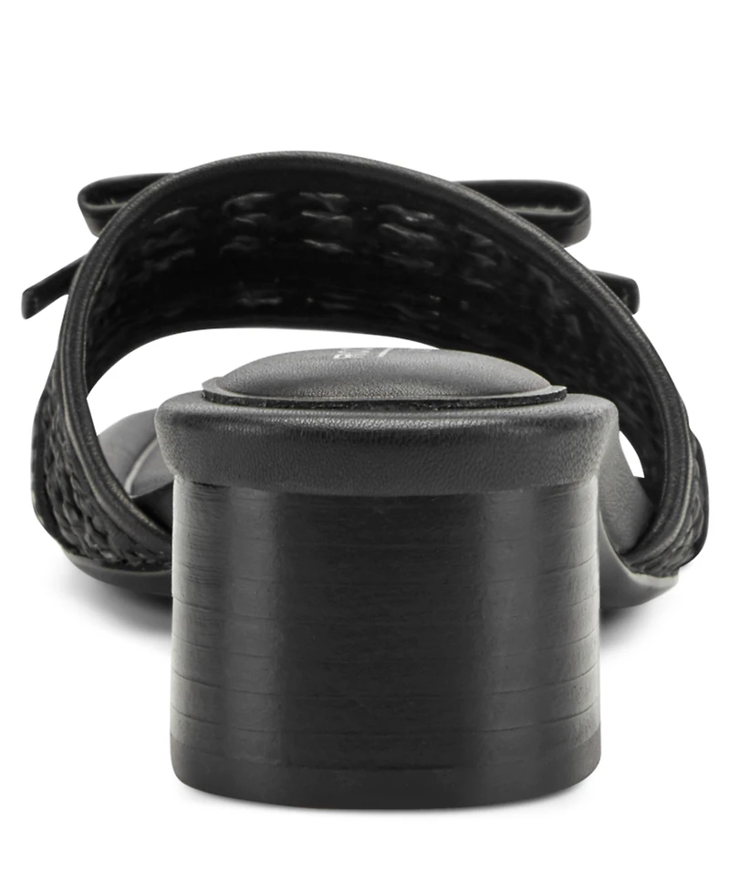 Rockport Women's Clarice Square Toe Slip-On Dress Sandals