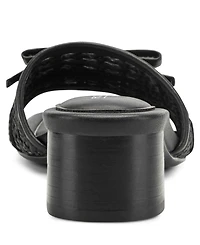 Rockport Women's Clarice Square Toe Slip-On Dress Sandals